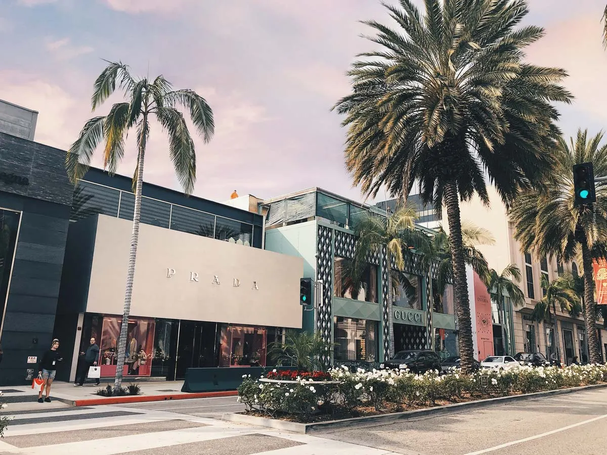Luxury Shopping Los Angeles (15 Stores): Bulgari, Balmain, Rolex en Co.