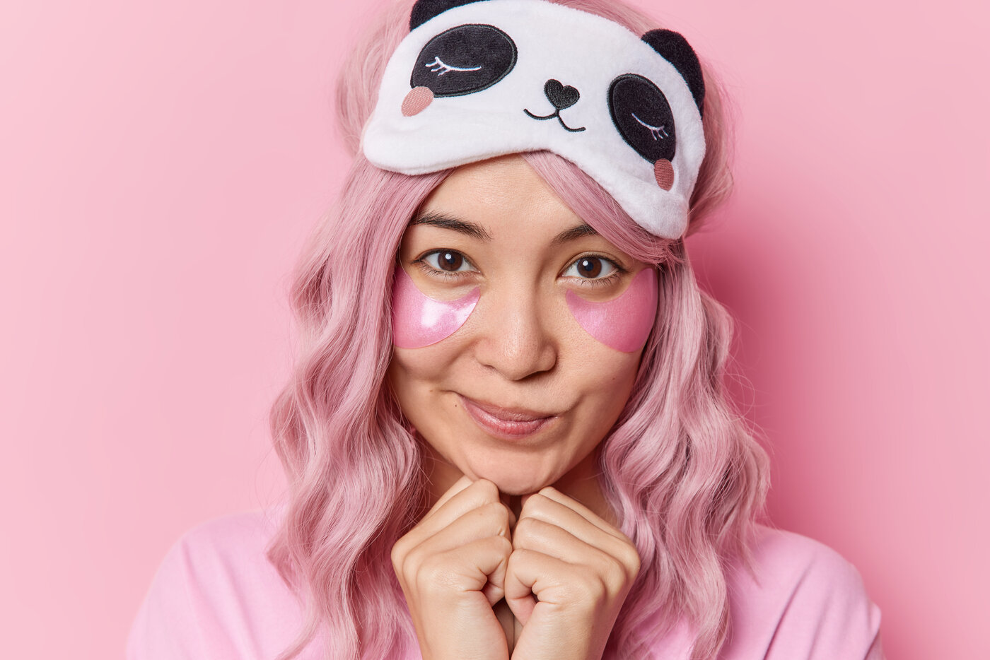 k beauty schlafmaske eye patches asiatisch frau routine morning skincare glass skin